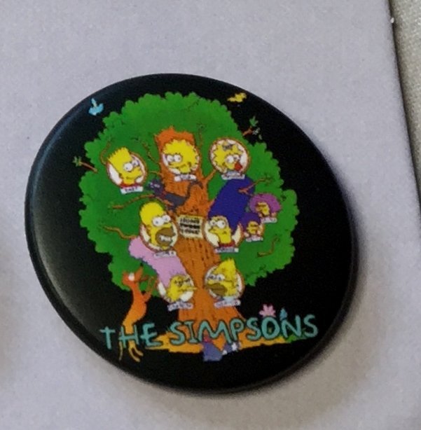 THE SIMPSONS Badge  nålmärke diameter 32mm