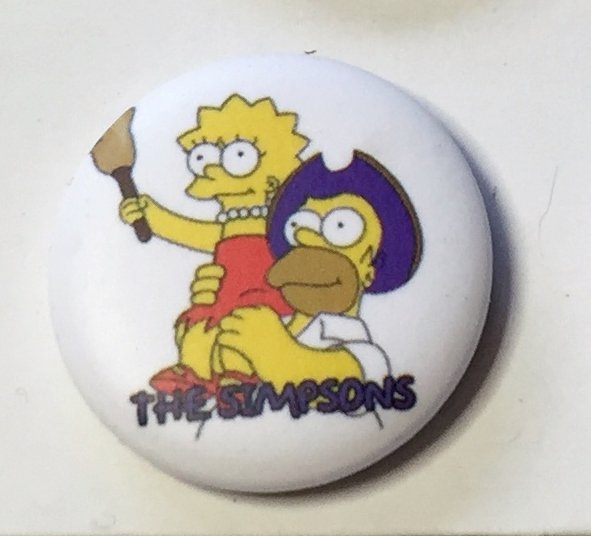 THE SIMPSONS Badge  nålmärke diameter 25mm