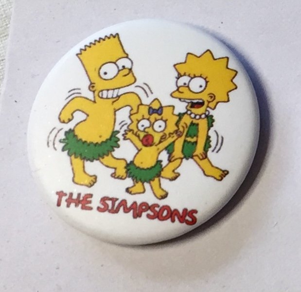 THE SIMPSONS Badge  nålmärke diameter 32mm