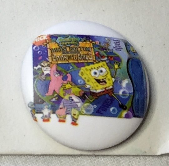 SPONGEBOB Badge  nålmärke diameter 25mm