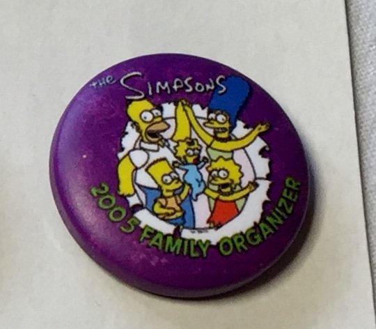 THE SIMPSONS Badge  nålmärke diameter 25mm