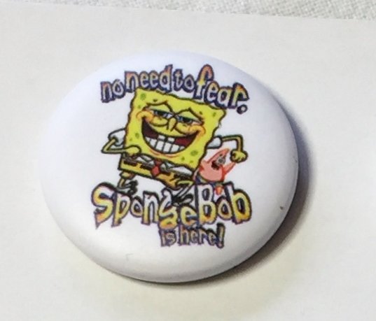 SPONGEBOB Badge  nålmärke diameter 25mm