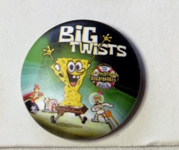 SPONGEBOB Badge  nålmärke diameter 25mm