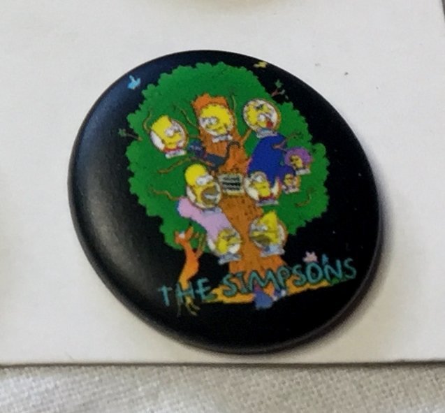 THE SIMPSONS Badge  nålmärke diameter 25mm