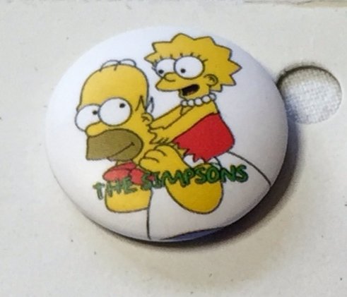 THE SIMPSONS Badge  nålmärke diameter 25mm