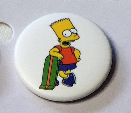 THE SIMPSONS Badge  nålmärke diameter 32mm