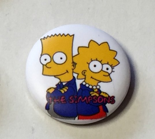 THE SIMPSONS Badge  nålmärke diameter 25mm