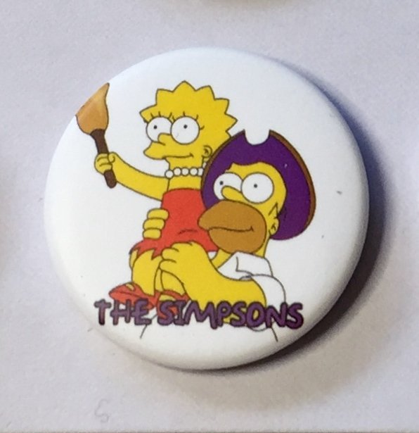 THE SIMPSONS Badge  nålmärke diameter 32mm