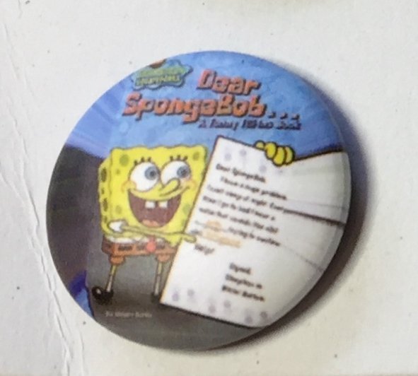 SPONGEBOB Badge  nålmärke diameter 25mm