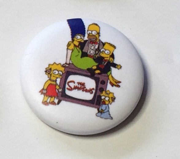 THE SIMPSONS Badge  nålmärke diameter 25mm