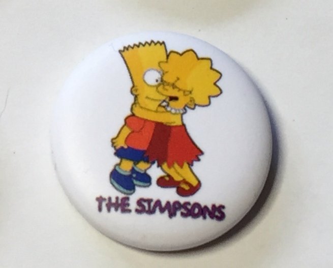 THE SIMPSONS Badge  nålmärke diameter 25mm