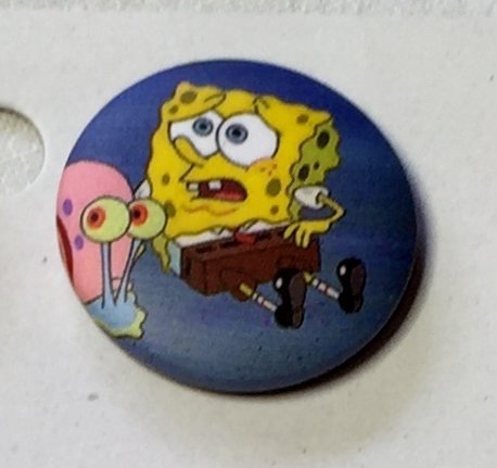 SPONGEBOB Badge  nålmärke diameter 25mm