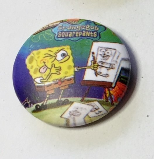 SPONGEBOB Badge  nålmärke diameter 25mm