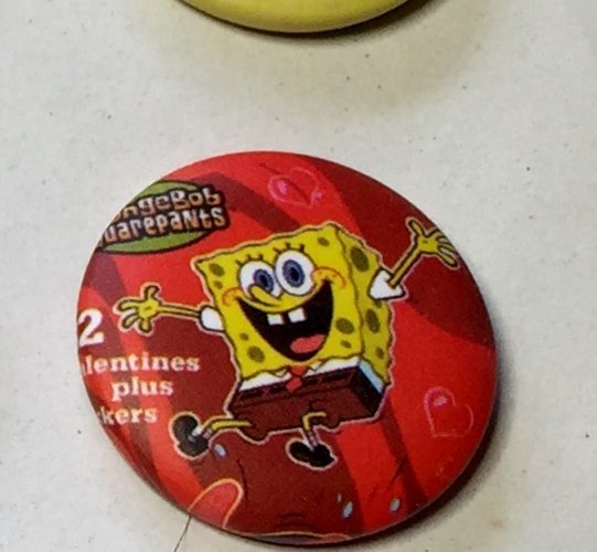 SPONGEBOB Badge  nålmärke diameter 25mm