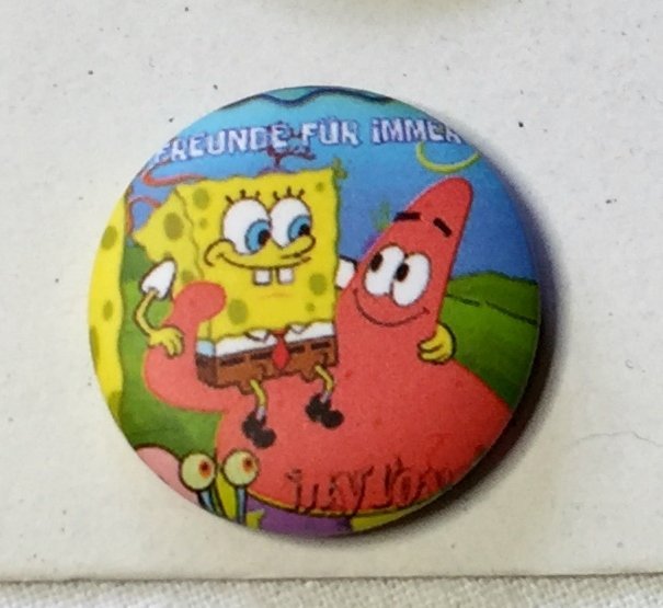 SPONGEBOB Badge  nålmärke diameter 25mm