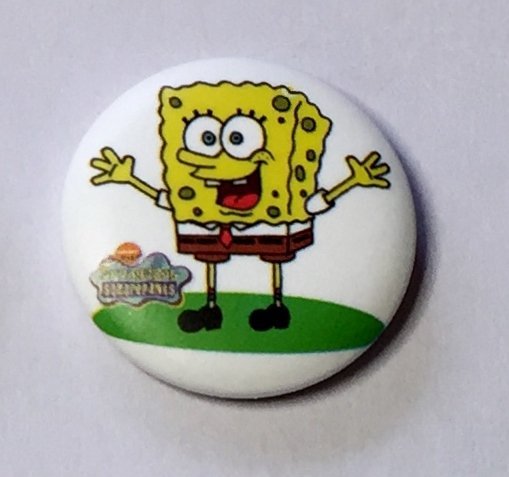 SPONGEBOB Badge  nålmärke diameter 25mm