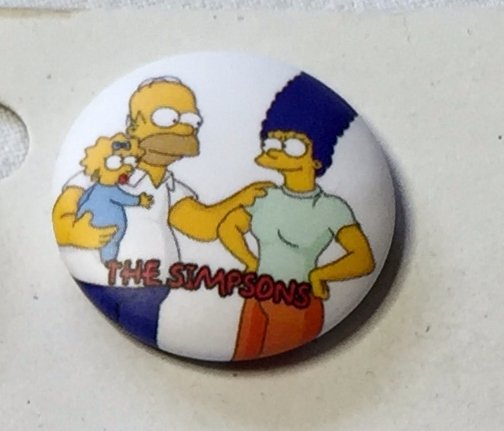 THE SIMPSONS Badge  nålmärke diameter 25mm