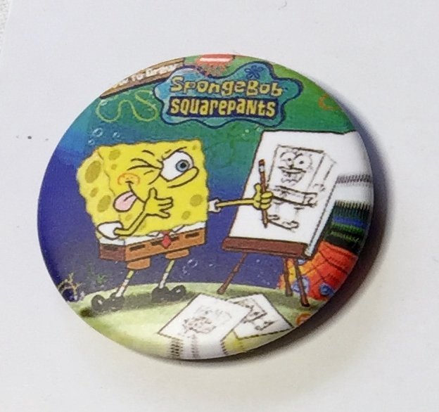 SPONGEBOB Badge  nålmärke diameter 32mm