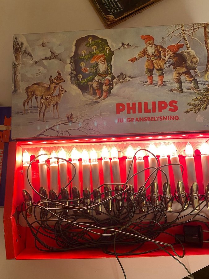 Retro julgransbelysning Philips