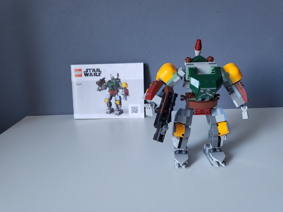 Lego Star Wars Bygge Boba Fett Mech Robot från set 75369