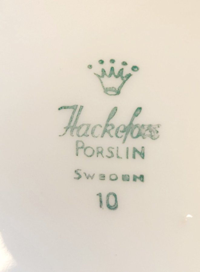 5 Kaffe-koppar Blå ros Hackefors Supervackra klassiker Bästa kvalitet Fina