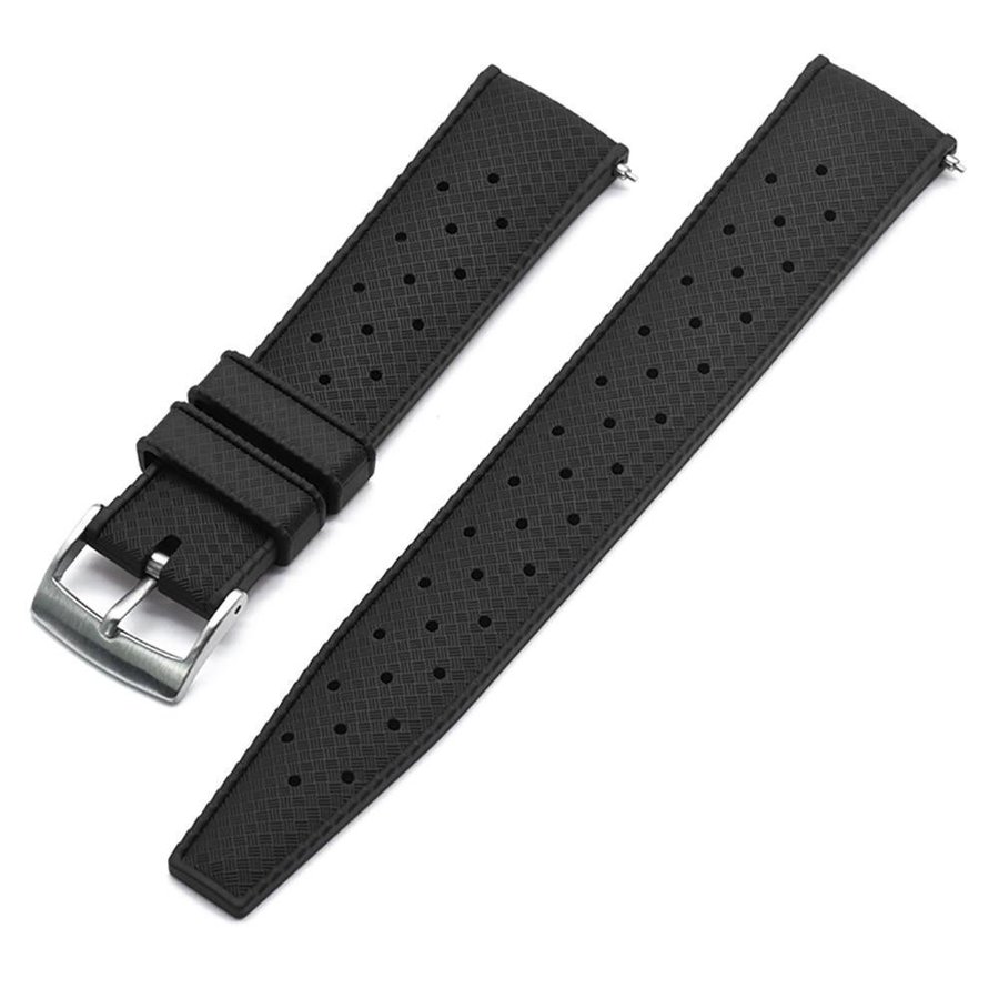 Klockband Tropic Quick 22mm - Svart