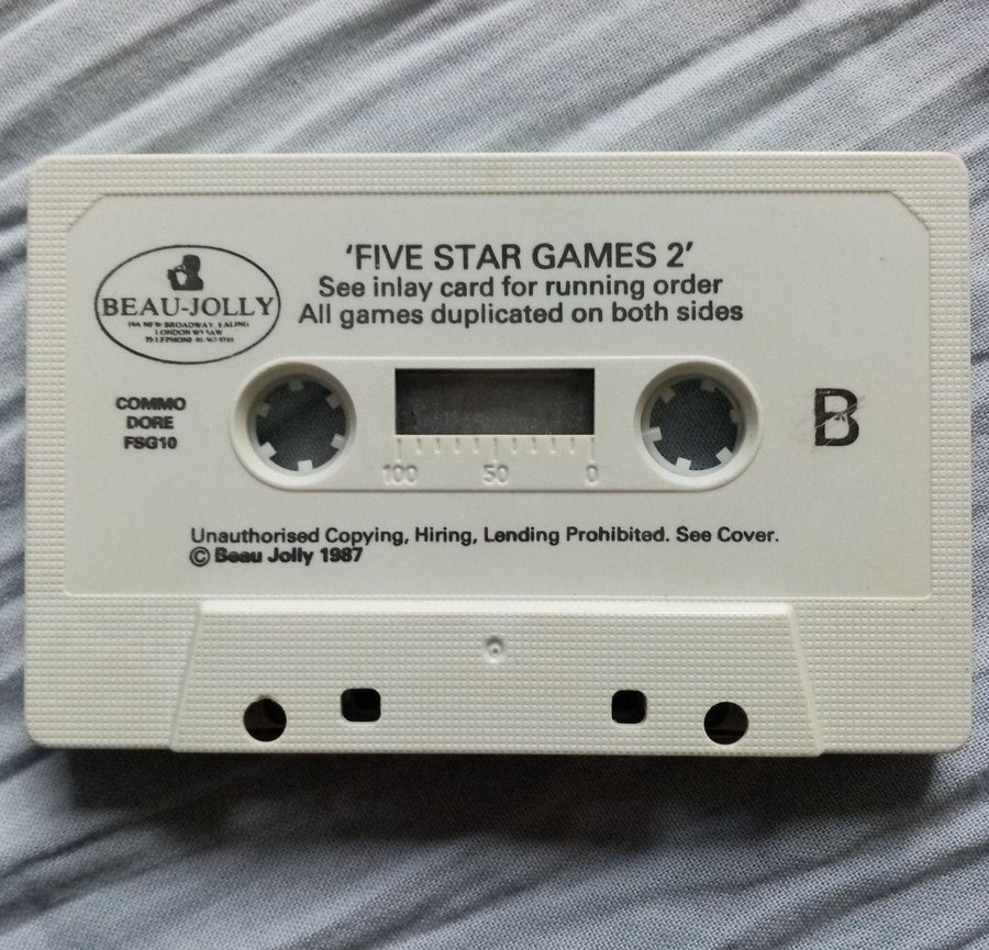 Five Star Games 2 (BeauJolly) Lös Tape B - Commodore 64 / C64 Spel