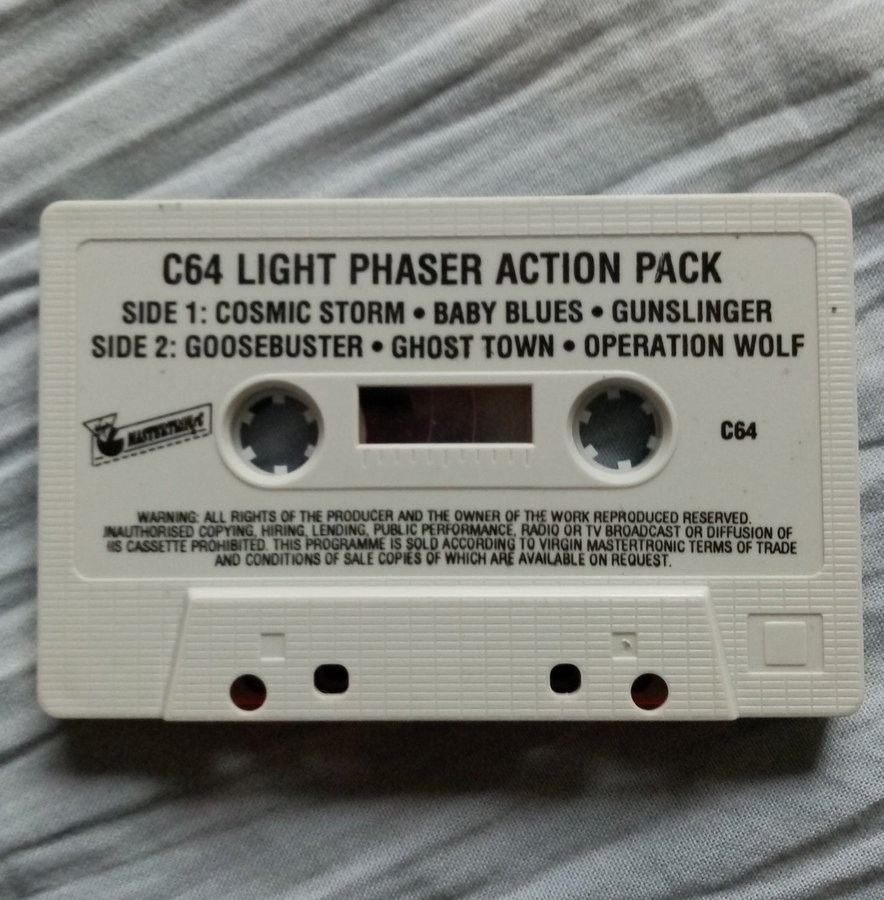 C64 Light Phaser Action Pack (Virgin) - Lös Tape - Commodore 64 / C64 Spel