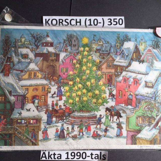 Adventskalender KORSCH 350A: Hästarvid torggran1990-2006 A4=20x30cm