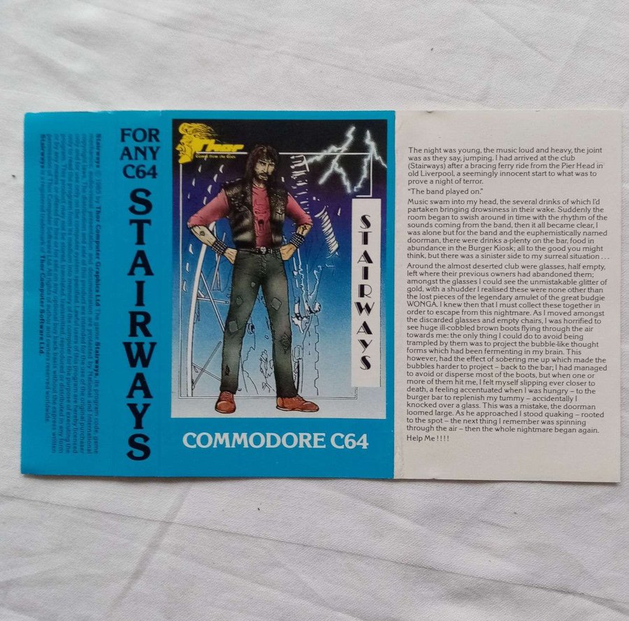 Stairways (Thor Computer Software) - Omslag-Manual-Cover - Commodore 64