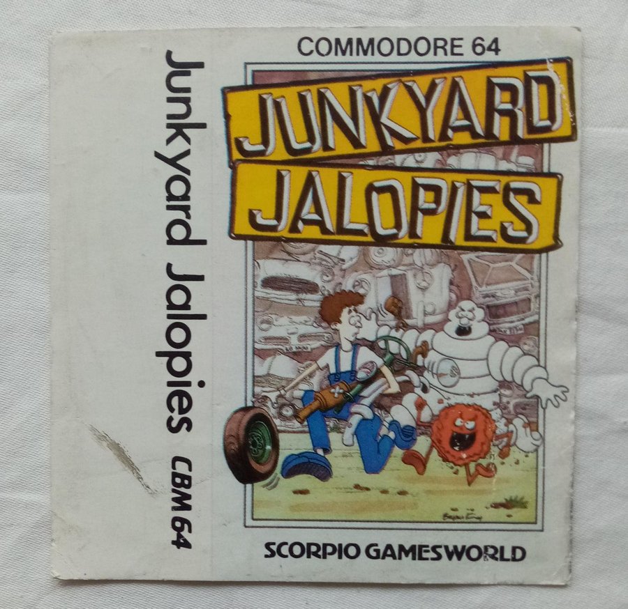 Junkyard Jalopies (Scorpio Gamesworld) - Omslag-Manual-Cover - Commodore 64