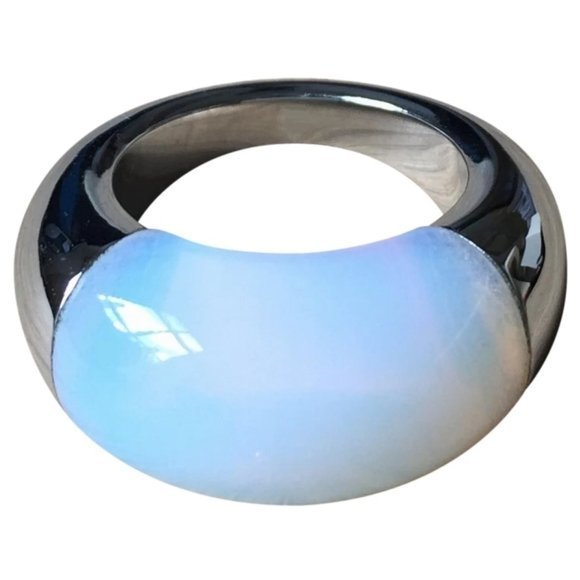 Calvin Klein storlek 6 'Ellipse' ring med blå månsten CK Jewellery inkl ask