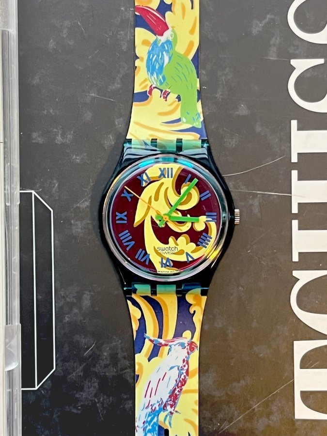 SWATCH GN119 •• PERROQUET 1992 RARE VINTAGE