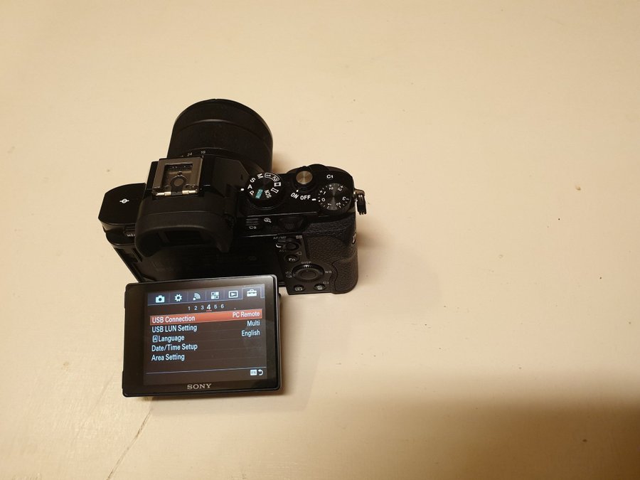 Kamerahus Sony A7S med Sony Objektiv modell: SEL1855 35-56/18-55