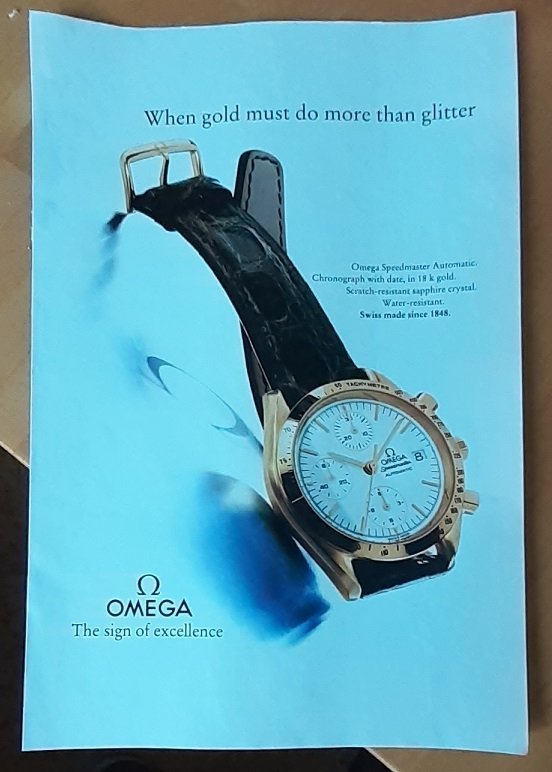 Omega Speedmaster Automatic USA annons från 1992