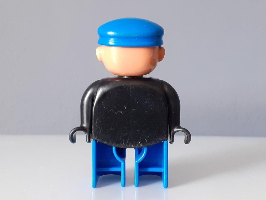 Lego Duplo figur Retro Polis äldre gubbe konstapel