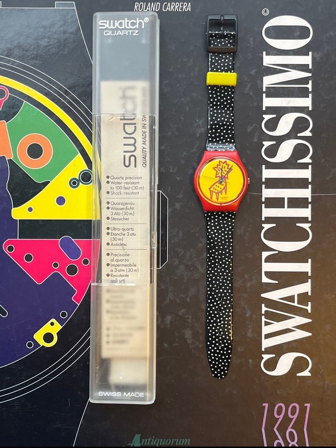 SWATCH GR115 •• DOTCHAIR 1993 RARE VINTAGE