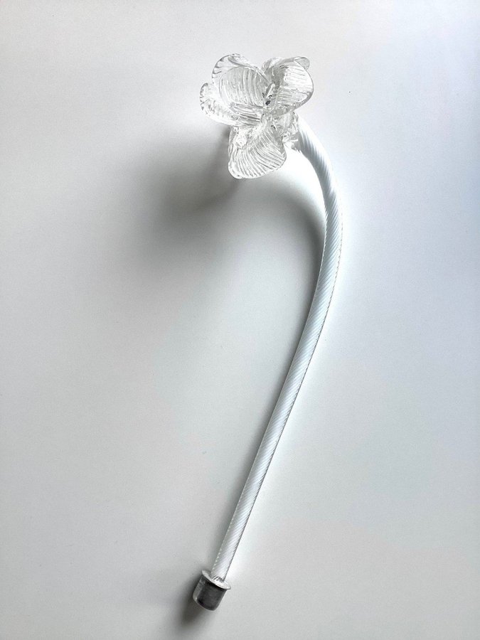 Stor blomma till Murano lampa i glas (Nr 6) Av totalt 6 st Ca 27x11 cm Takkrona