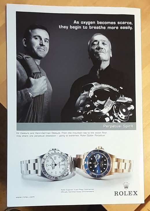 Rolex Explorer II  Submariner USA tidnings annons från 2003