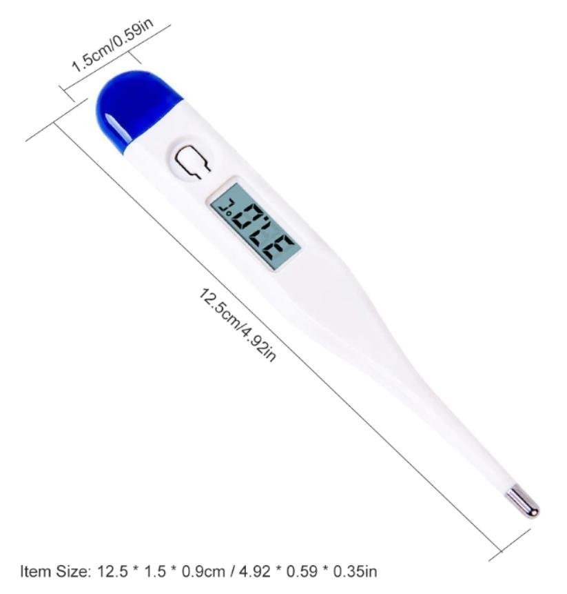 Digital febertermometer med LCD-skärm-Febertermometer