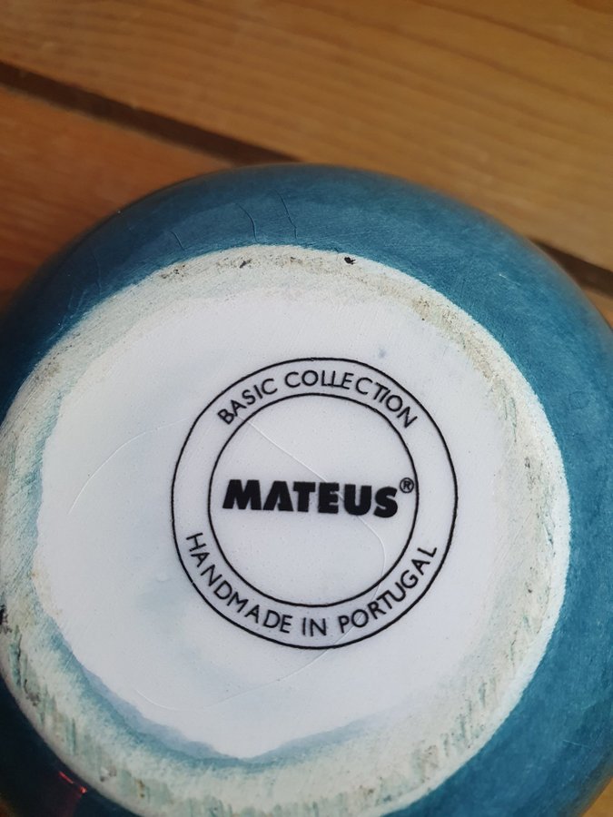 Mateus Basic Collection 5-kantigt Turkos fat  en liten skål