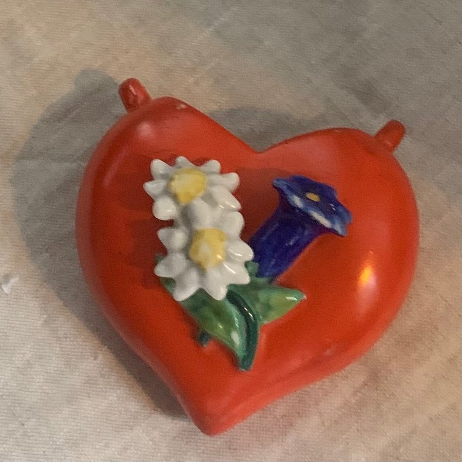 Vägghänge Hjärta i keramik: ca 75x75 cm keramik Vintage