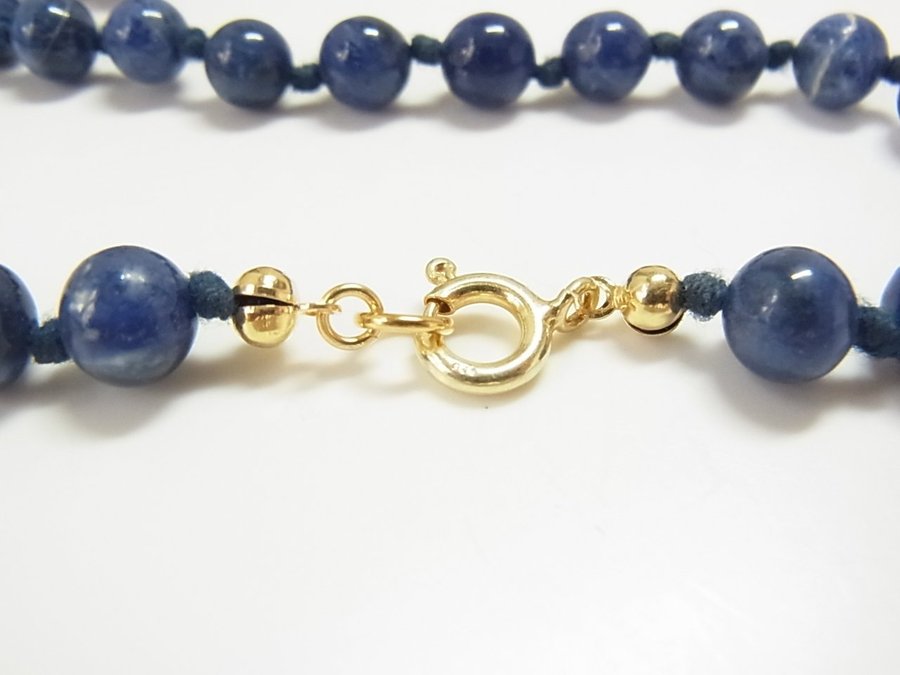 Kungsblått lapis lazuli halsband