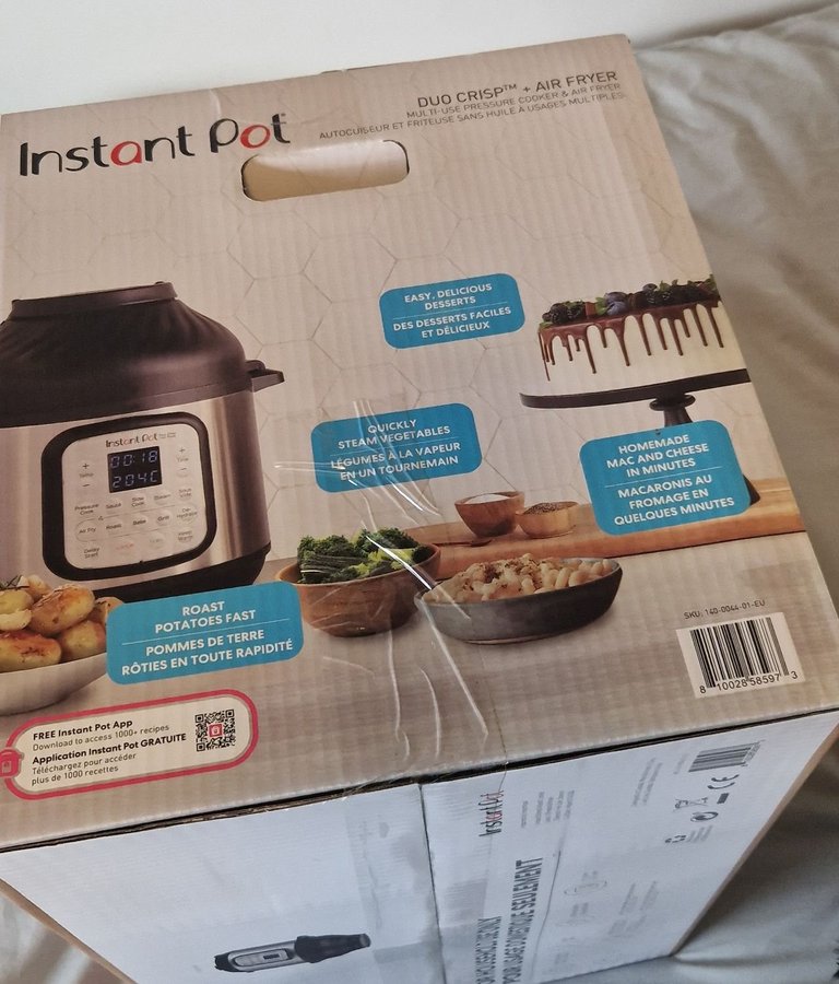 [NY] Instant Pot Airfryer och Multicooker i ett Duo Crisp 6 på 57 Liter