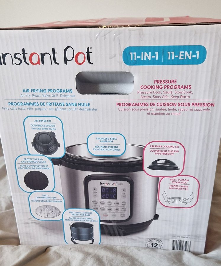 [NY] Instant Pot Airfryer och Multicooker i ett Duo Crisp 6 på 57 Liter