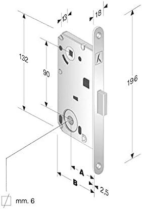 LÅS /BONAITI B-FORTY(Italy) Interior Magnetic Lock/WC Version /Black Finished