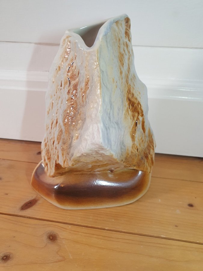 Retro Vintage Vas / Skulptur Från Lapin Savi Ky Finland Design Kauko Ruokamo
