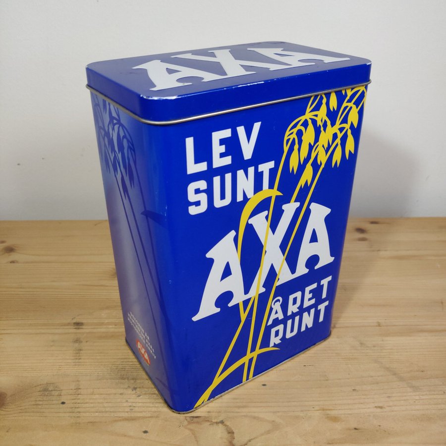 AXA plåtburk "Lev Sunt"