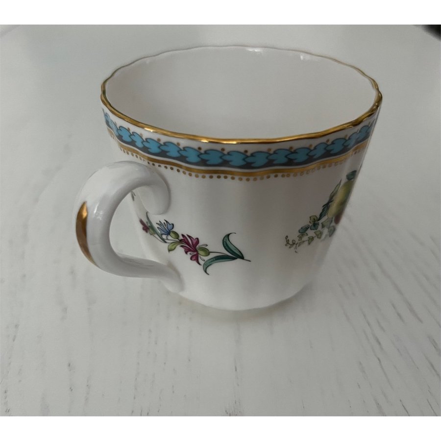 Spode England Trapnell Sprays coffee cup w saucer kaffekopp m fat