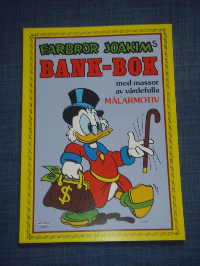 Disney Målarbok: Farbror Joakims bank-bok